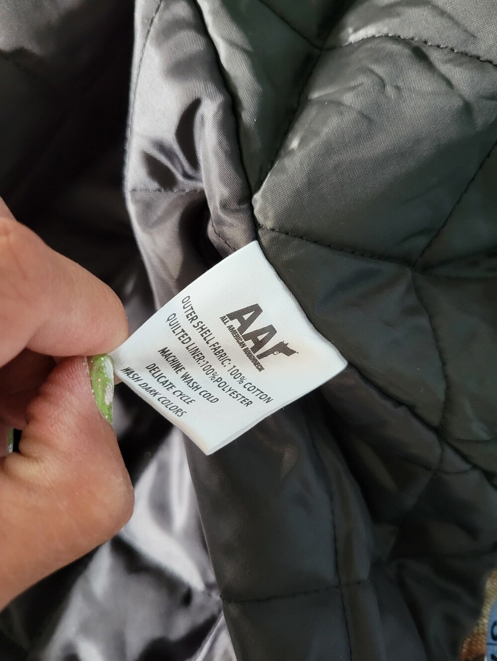 All American Roughneck Men's Plaid Work Jacket Brown & Tan L - Picture 7 of 9